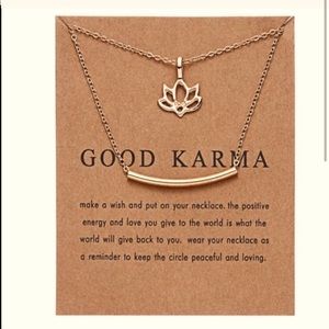 Lotus Flower Layered Necklace